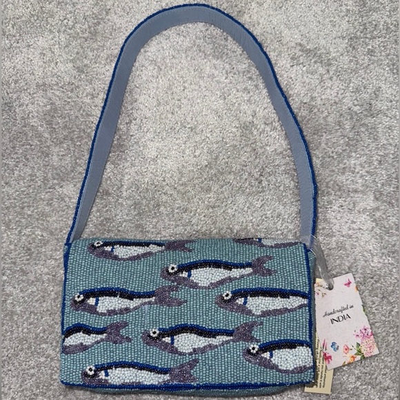 Handbags - Sardine Beaded Shoulder Bag